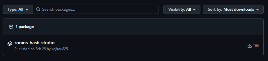 GitHub Packages Pivot