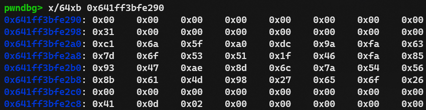 key chunk raw bytes