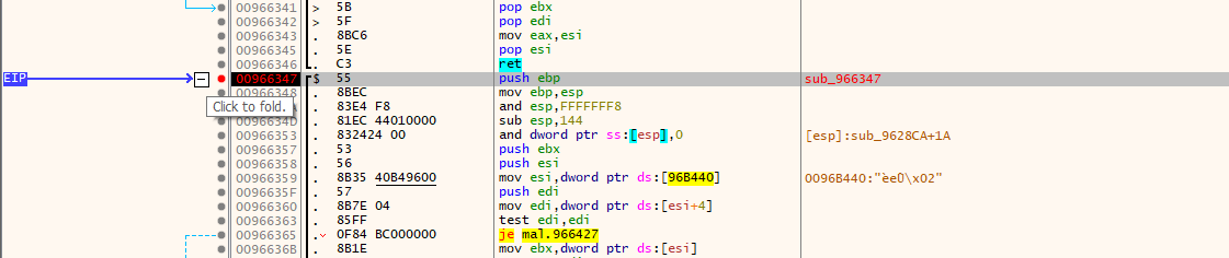 Config Decrypt Breakpoint