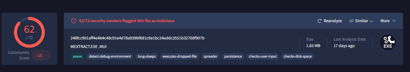 VirusTotal Filename
